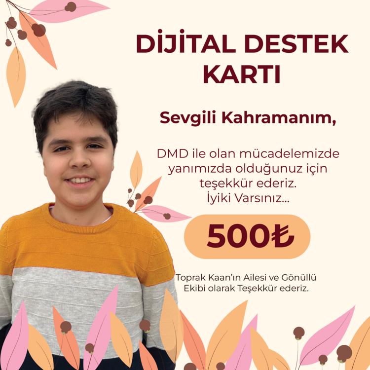 Toprak Kaan Dijital Destek Kartı
