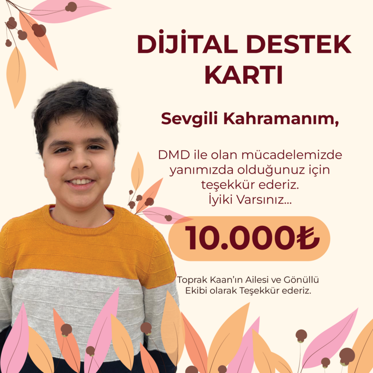 Toprak Kaan Dijital Destek Kartı