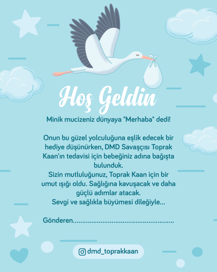 Hoşgeldin Bebek Dijital Tebrik Kartı