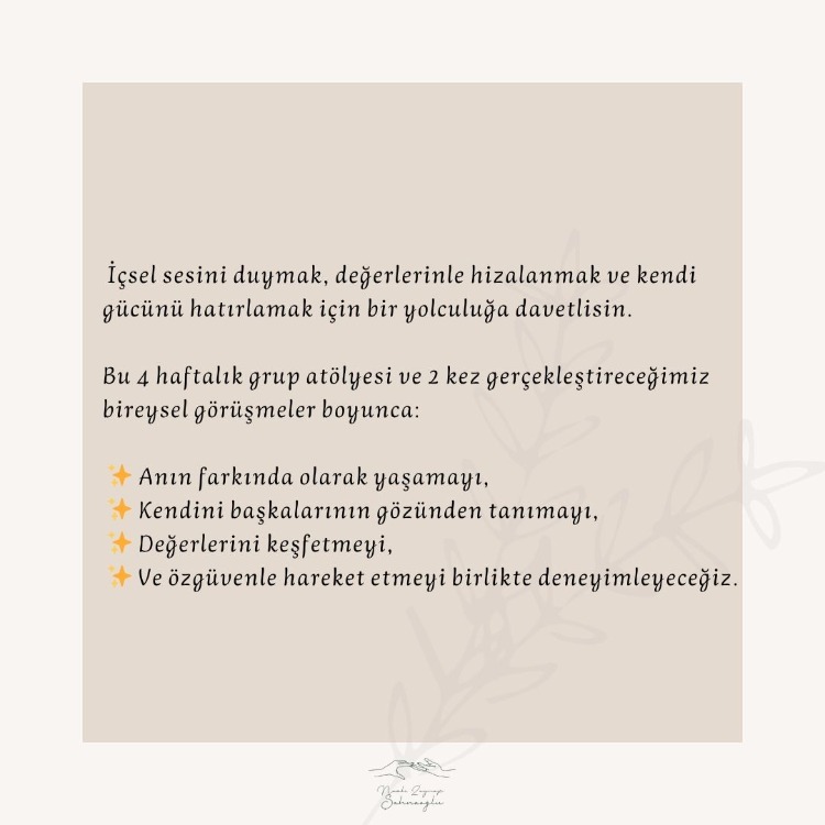 Kişisel Farkındalık & Bireysel Güçlenme Programı