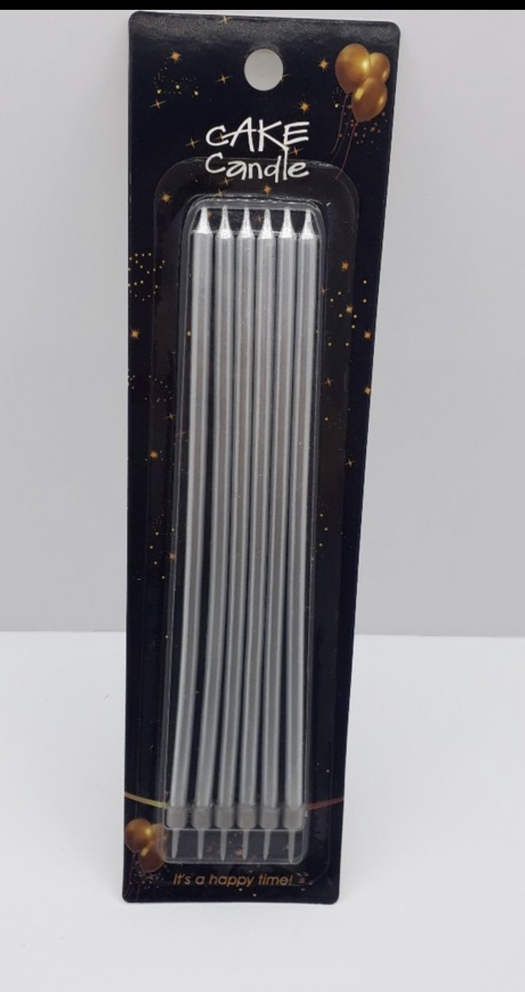 Gümüş Mum 20 cm 7’li Paket 