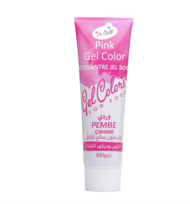 DR GUSTO TÜP JEL BOYA PEMBE - 100 GR BÜYÜK BOY
