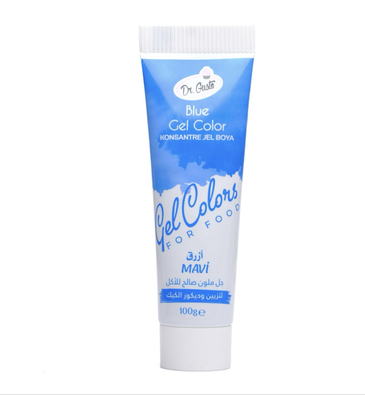 DR GUSTO TÜP JEL BOYA MAVİ - 100 GR BÜYÜK BOY