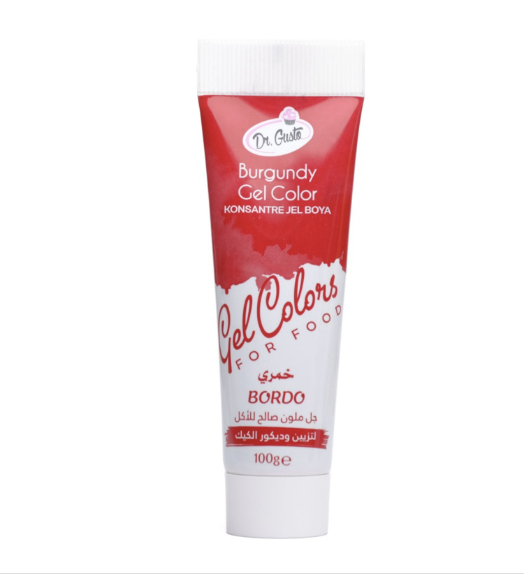 DR GUSTO TÜP JEL BOYA BORDO - 100 GR BÜYÜK BOY