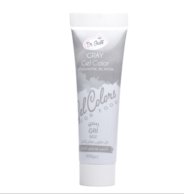 DR GUSTO TÜP JEL BOYA GRİ - 100 GR BÜYÜK BOY 