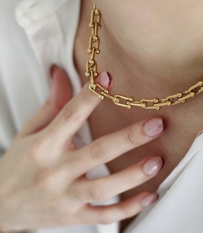 Çelik gold marka model kolye