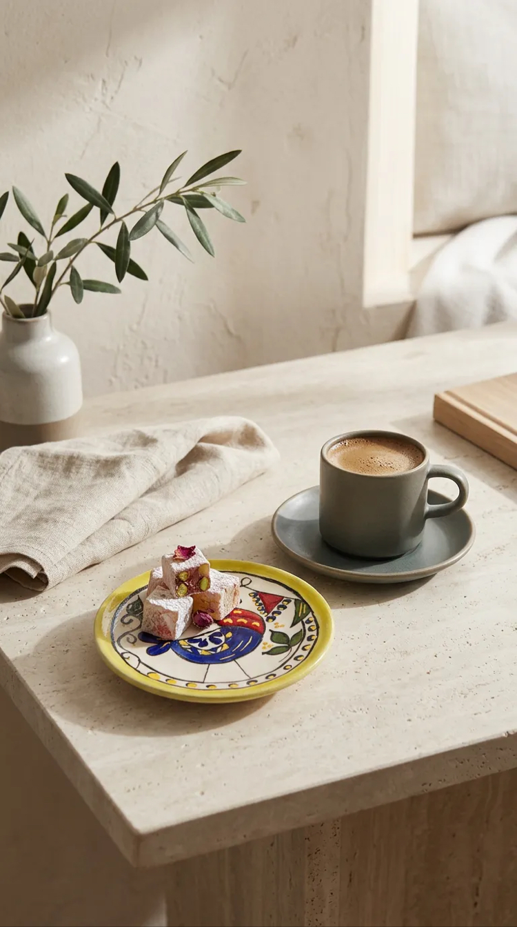 Mavi Kanat ( Alakarga) Mini Çini Tabak