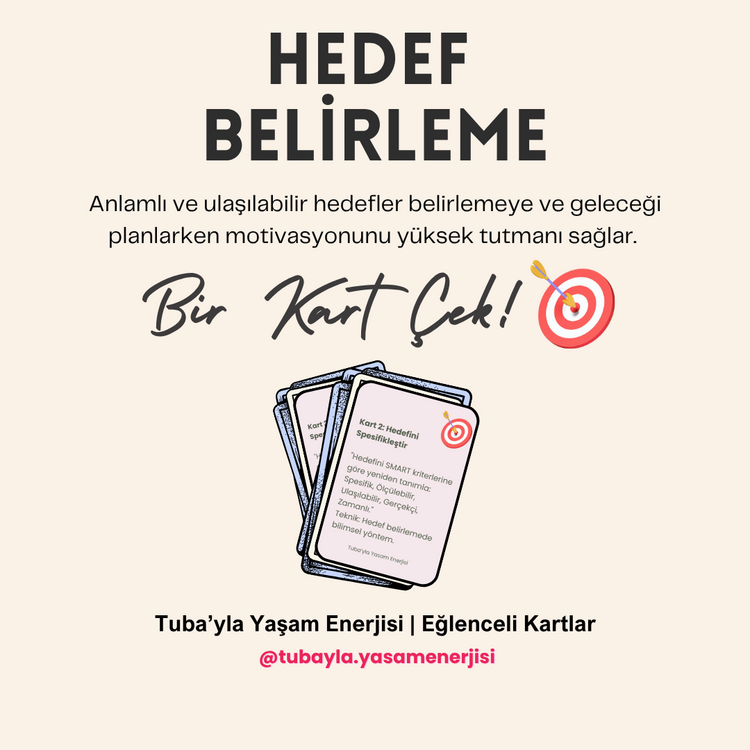 #KendineİyiGel - Hedef Belirleme Gelecek Planlama "Eğlenceli Kartlar"
