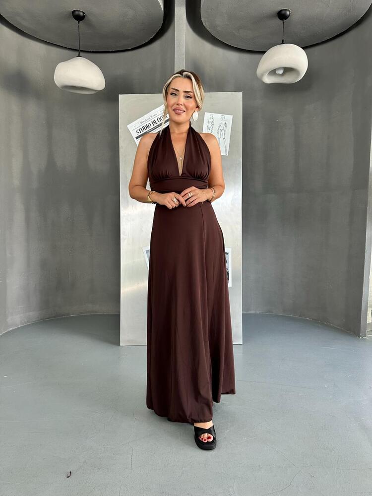 Boyundan Bağlamalı Elbise