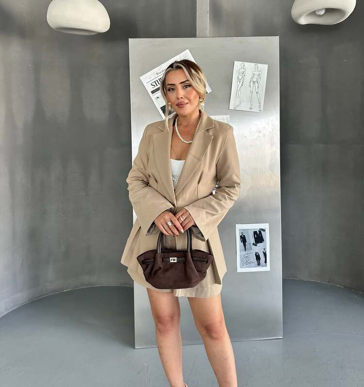 Vatkalı Ceket Takım