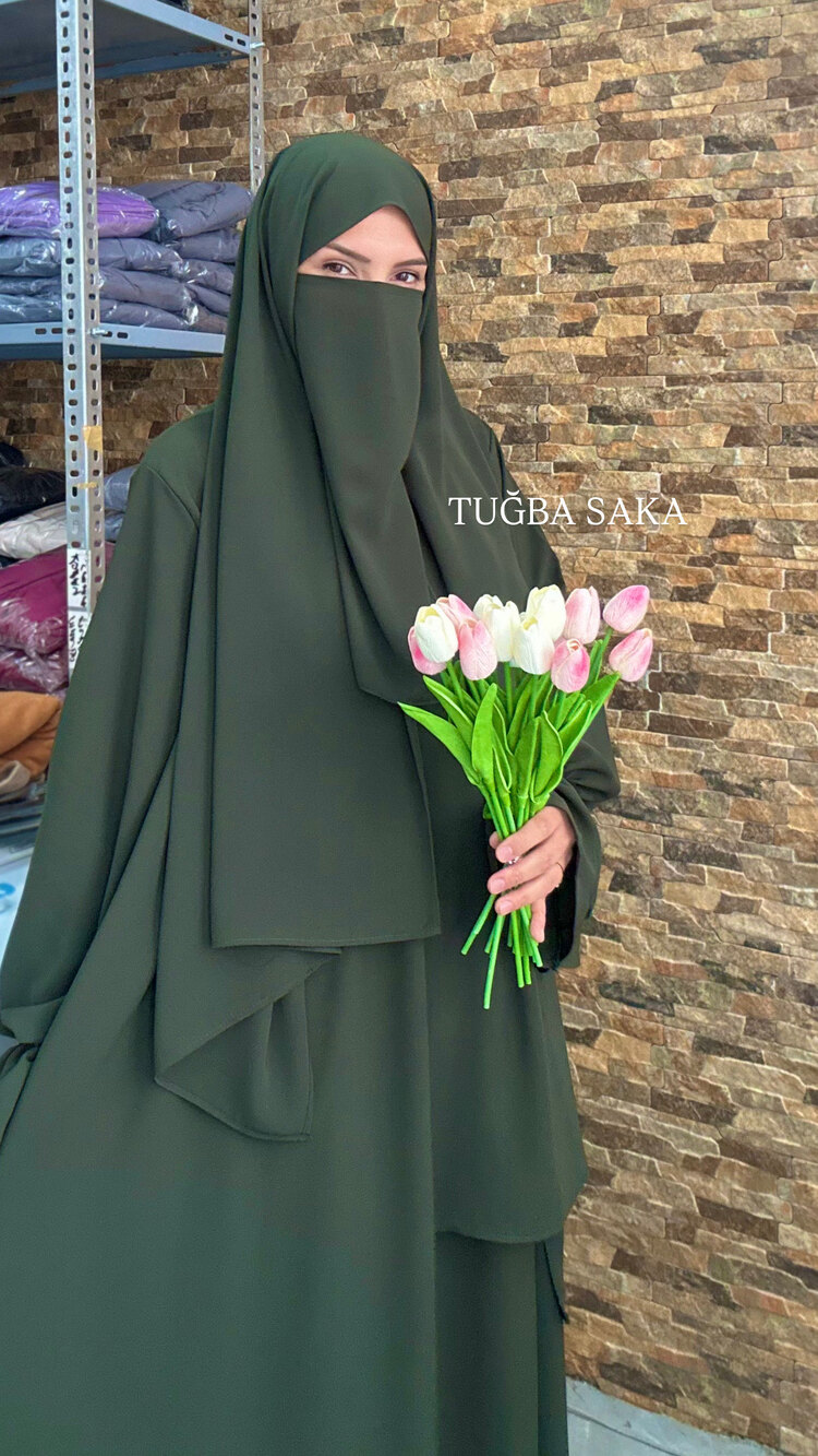 VERA ŞALLI TAKIM “ HAKİ (İÇ PEÇE HEDİYE )