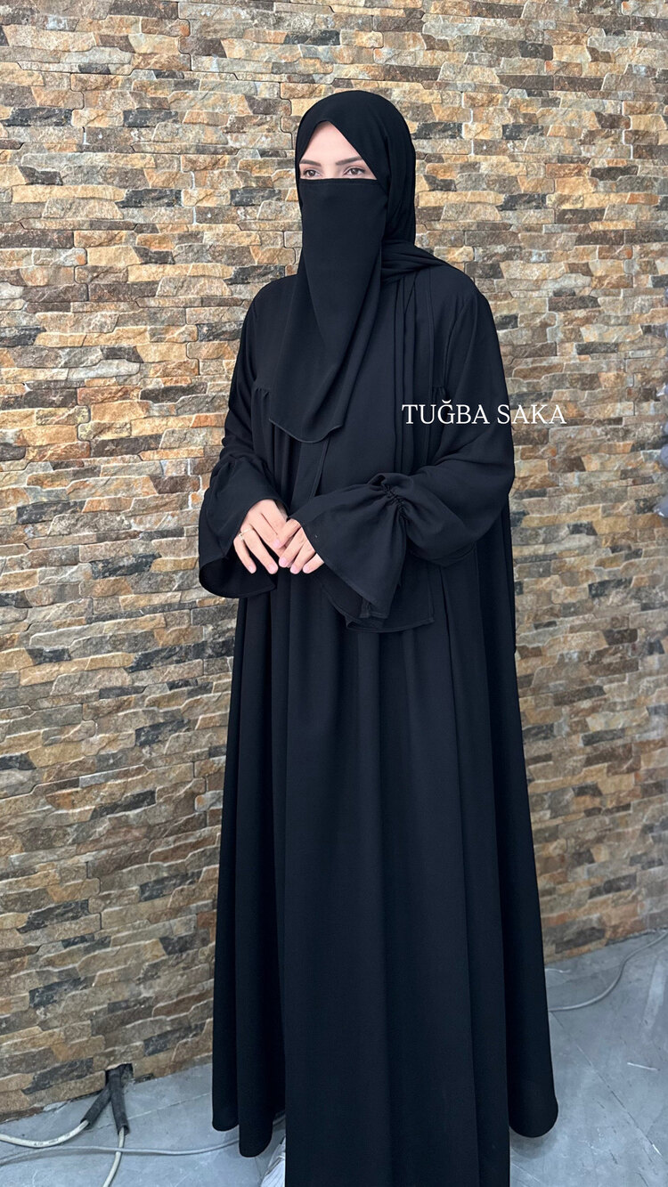 VERA ŞALLI TAKIM “ SİYAH ( İÇ PEÇE HEDİYE )
