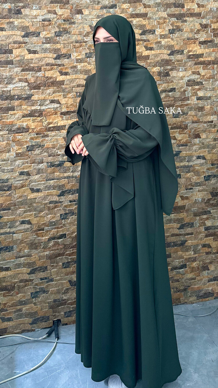 VERA ŞALLI TAKIM “ HAKİ (İÇ PEÇE HEDİYE )