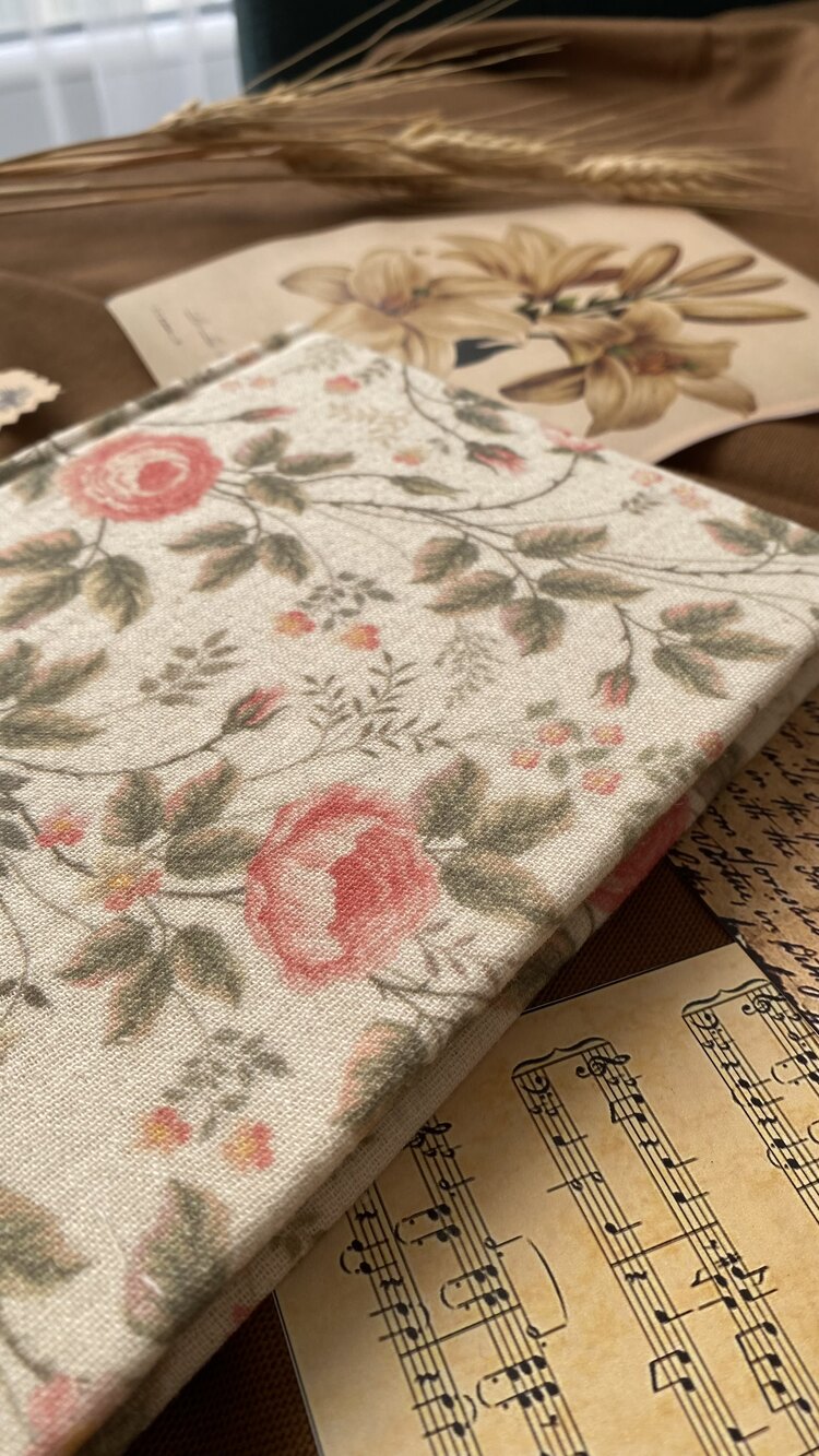 Vintage Kumaş Kaplı Defter