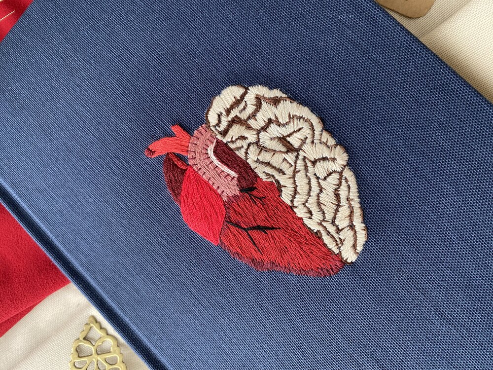 Kalp Beyin Nakışlı Defter 