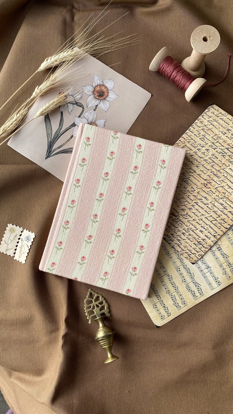 Vintage Kumaş Kaplı Defter