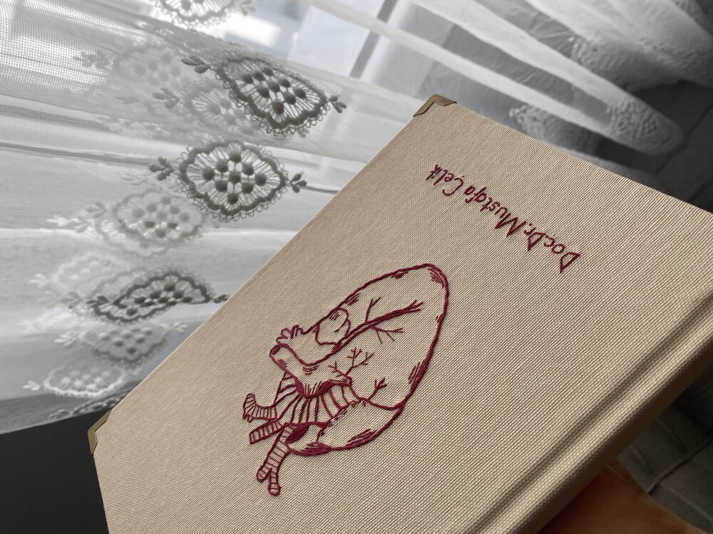 Anatomik Kalp Nakışlı Defter