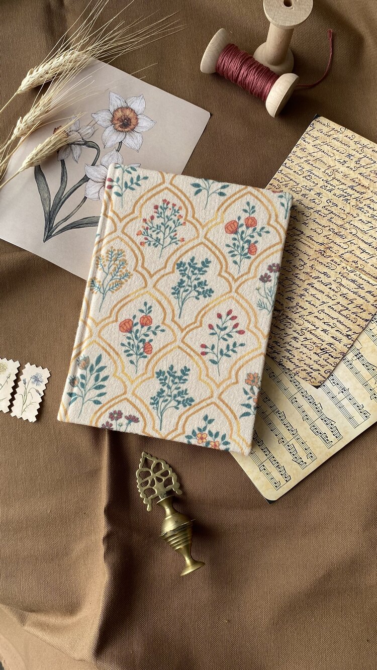 Vintage Kumaş Kaplı Defter