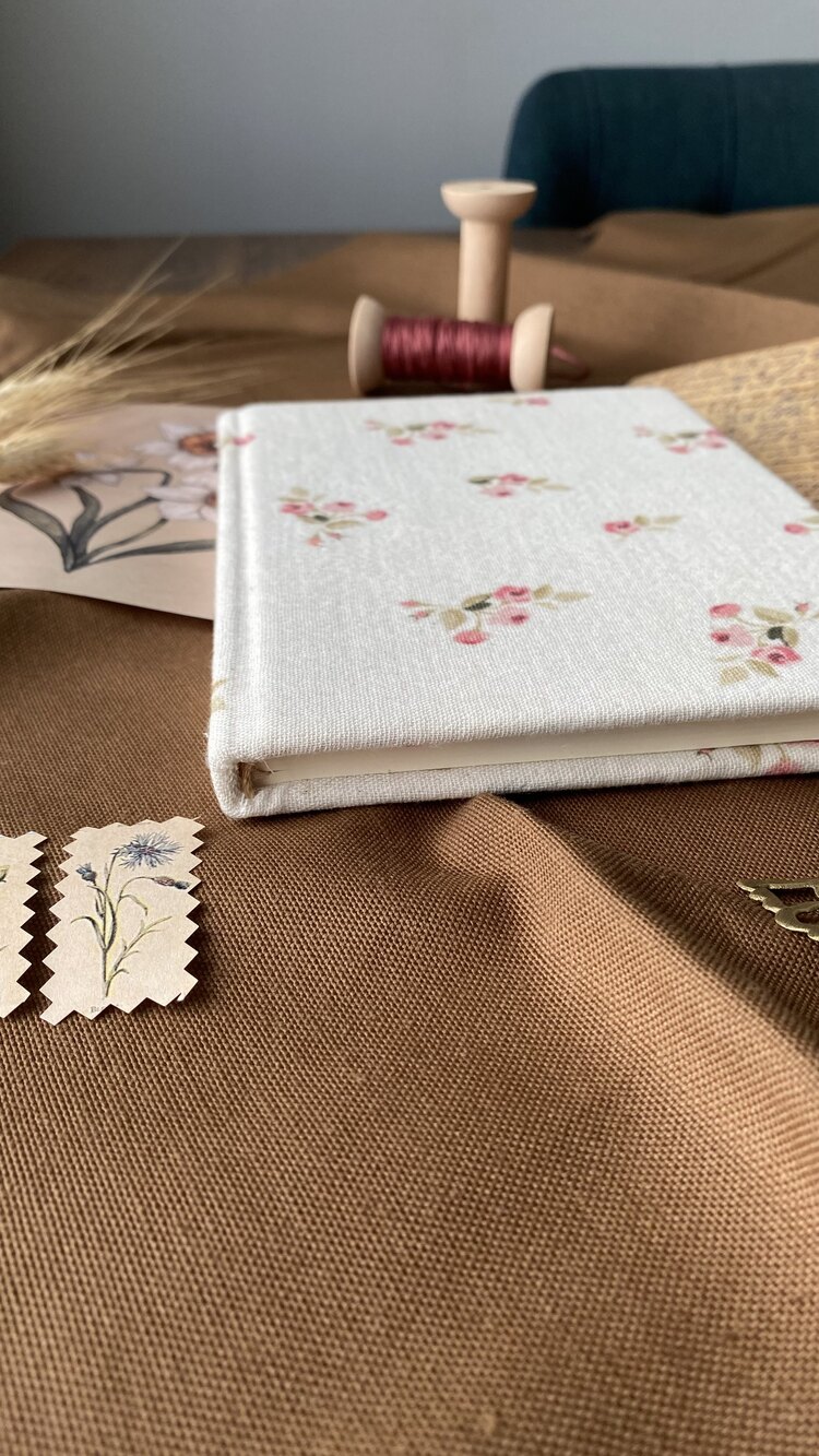 Vintage Kumaş Kaplı Defter