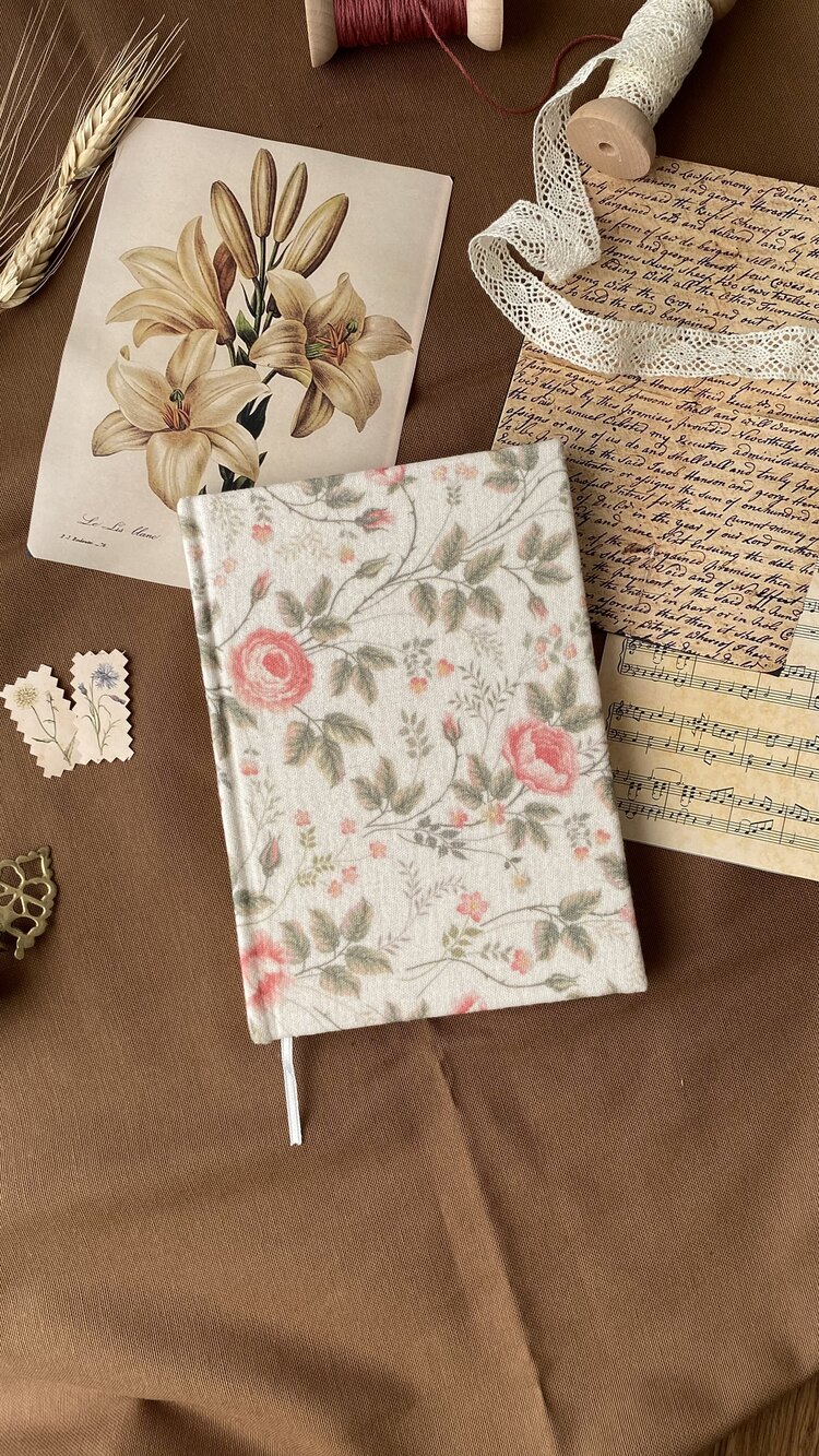 Vintage Kumaş Kaplı Defter
