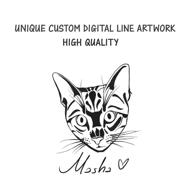 Unique Custom Digital Line Artwork