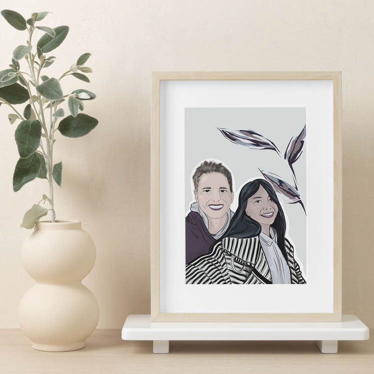 Couple Digital Illustration