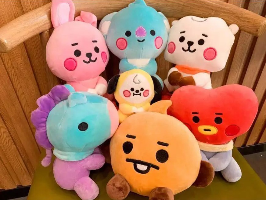 7'li Tam Set BT21 Peluş Oyuncak