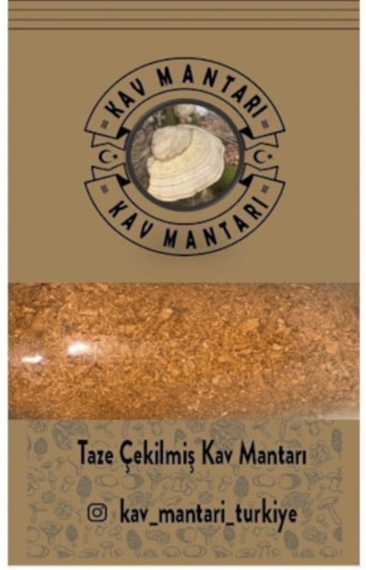 Çekilmiş toz kav mantarı 100 gr