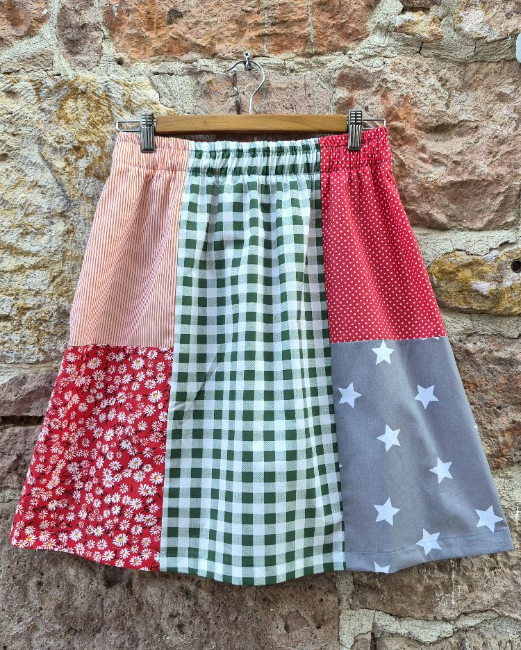 Köpüş ve Kuş Patchwork Etek