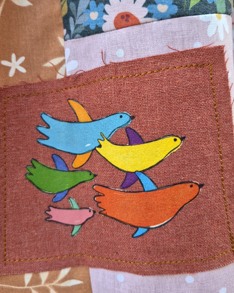 Dostluk Midi Patchwork Etek