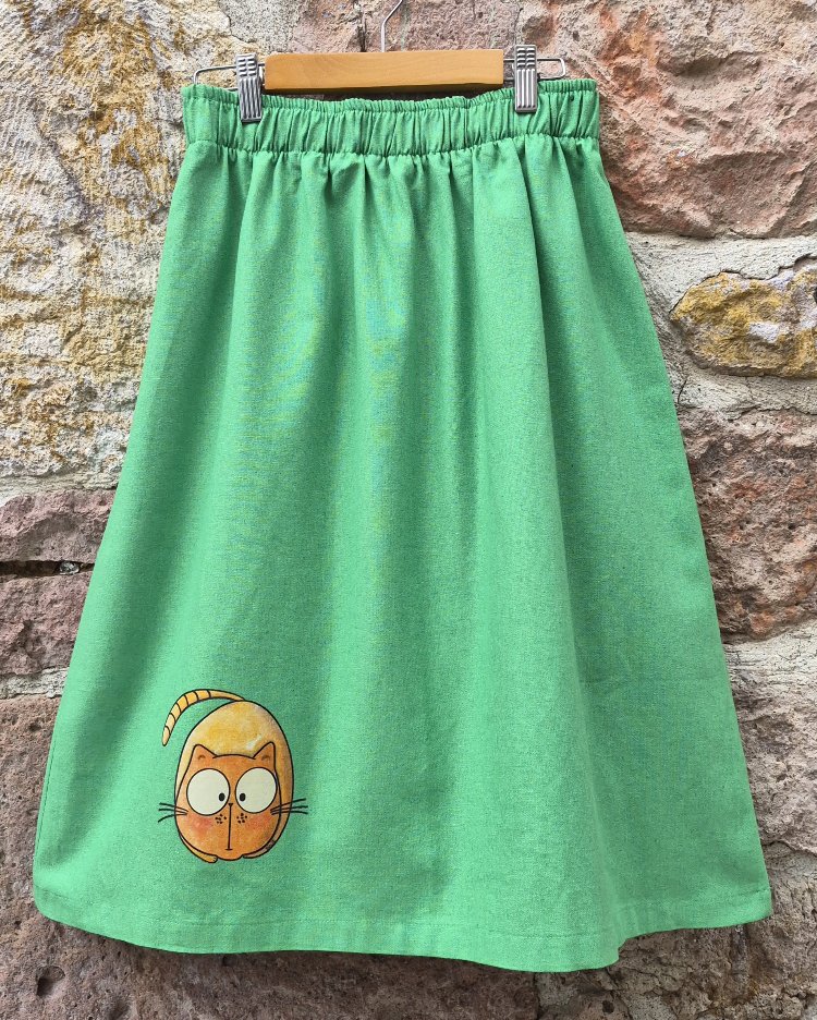 Tombik Kedi Midi Etek