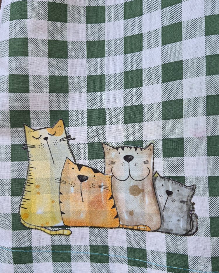 Kuşlar ve Kediler Patchwork Etek