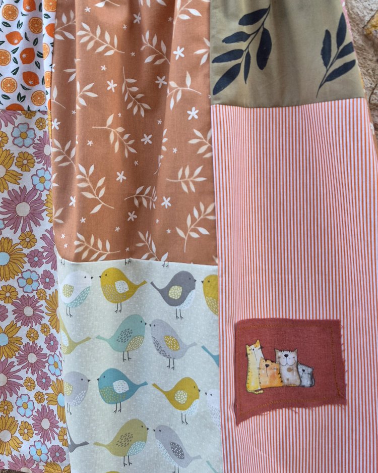 Dostluk Midi Patchwork Etek
