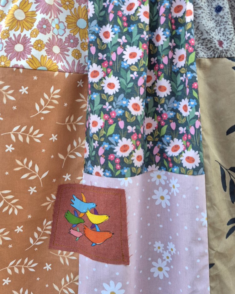 Dostluk Midi Patchwork Etek