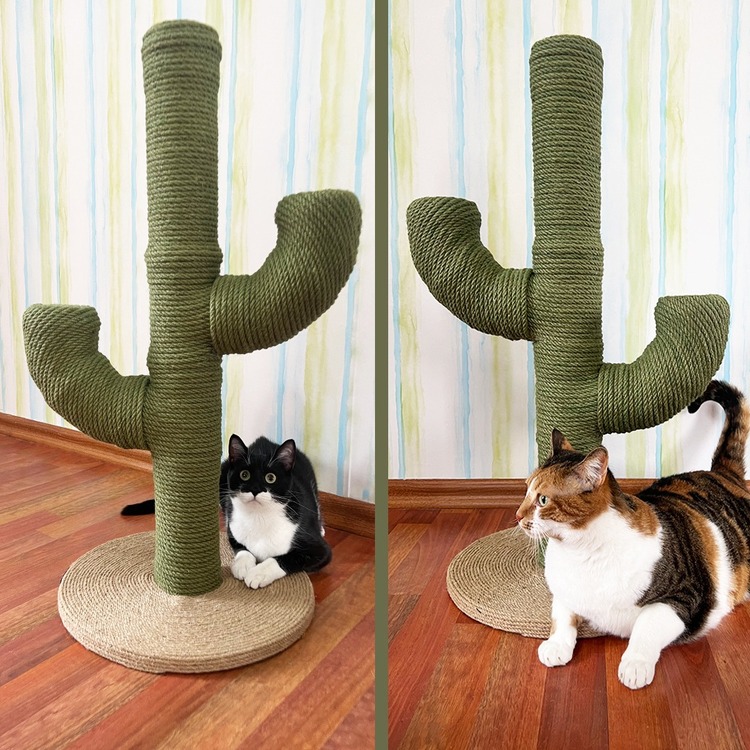 Kedi Tırmalama Tahtası Kaktüs - Yeşil