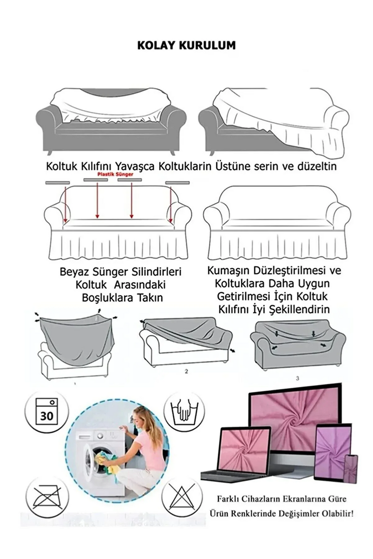 BÜRÜMCÜK 3LÜ KOLTUK ÖRTÜSÜ (ETEKSİZ)