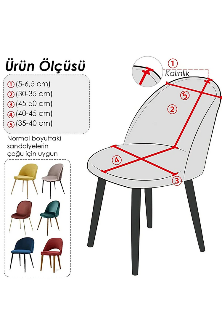 6 Adet Dokuma jakar kumaş Oval sandalye kılıfı. (Ağaç kabuğu desen)