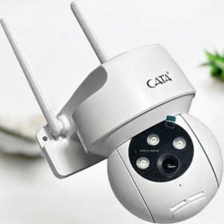 Cata-4051 AKILLI KAMERA DIŞ MEKAN IP66 1080P GECE GÖRÜŞLÜ SİRENLİ