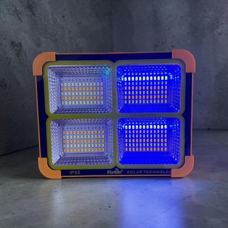 200w 6400k Taşınabilir Şarjlı Solar Projektör