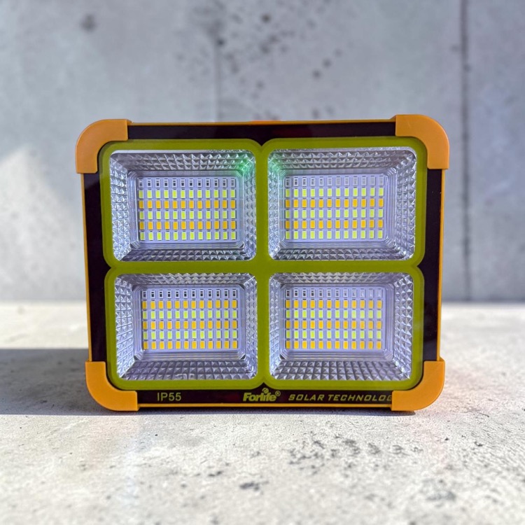 200w 6400k Taşınabilir Şarjlı Solar Projektör