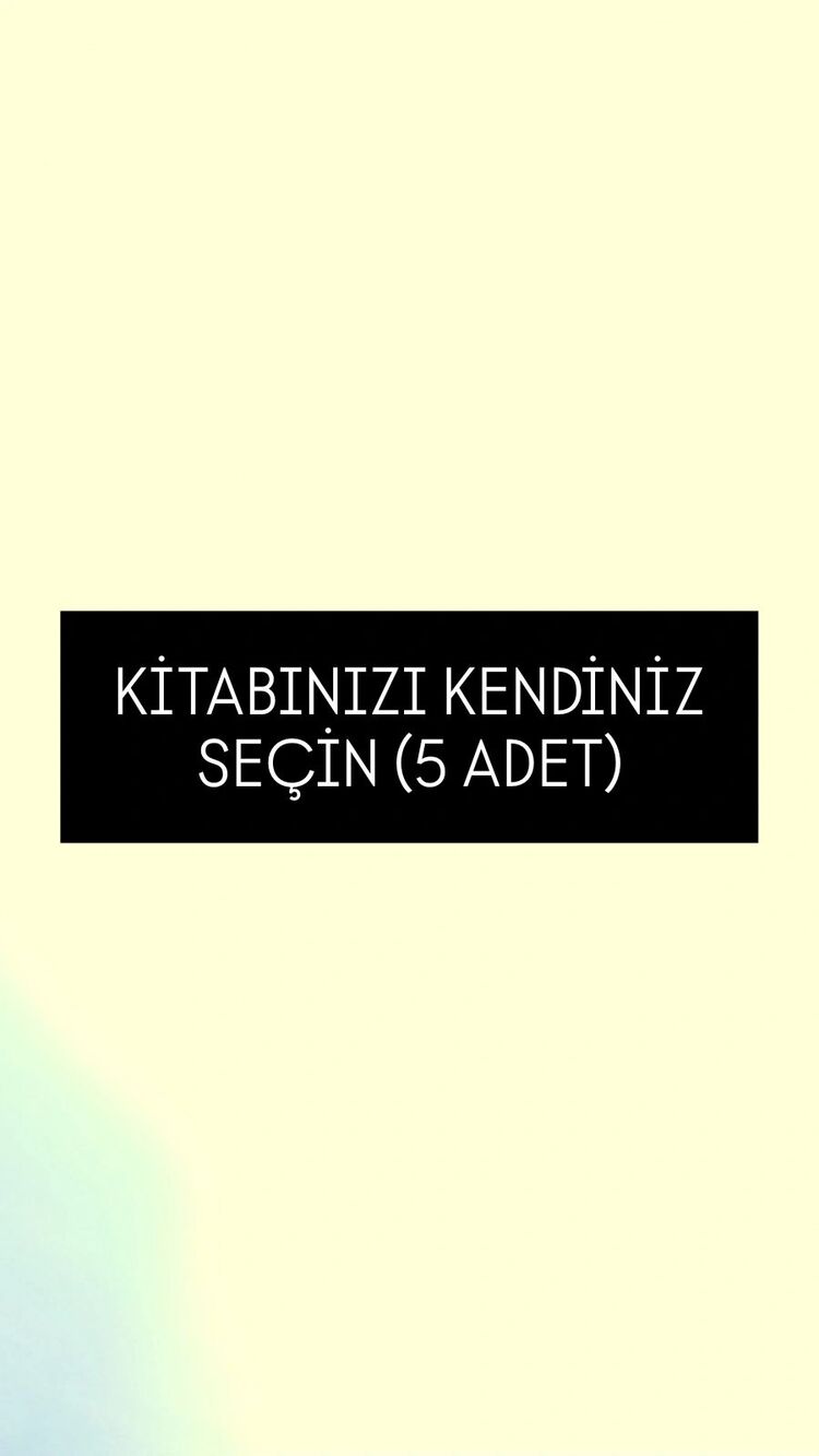 Sizin Seçtiğiniz 5 Kitap