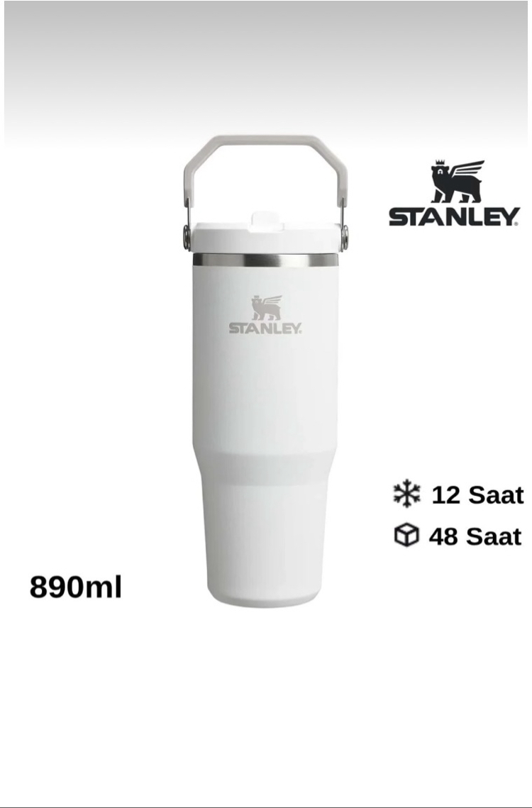 Stanley The IceFlow Flip Straw 2.0 Tumbler 0.89L / 30oz Frost Termos