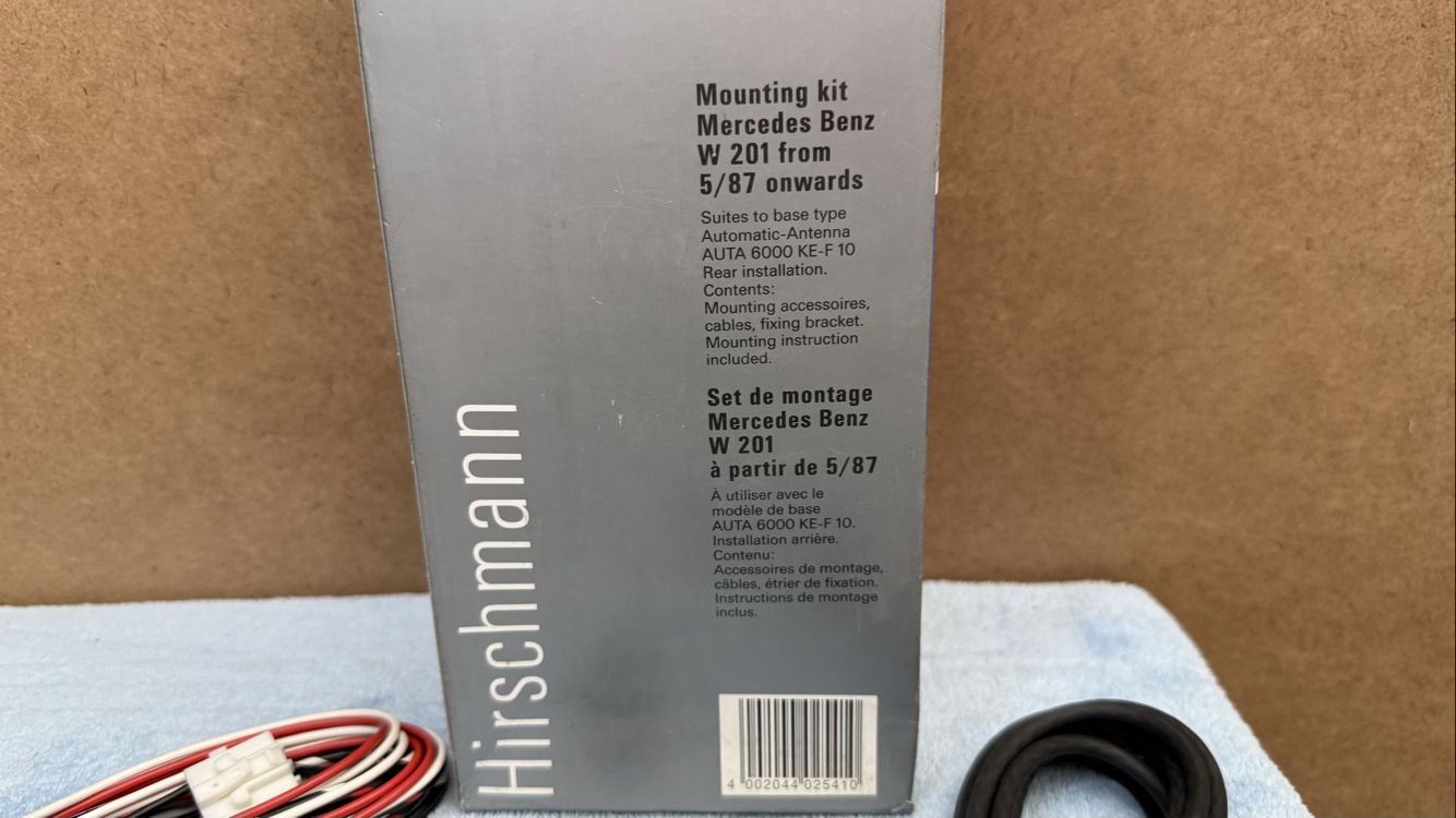 W201 HIRSCHMANN ELEKTİRİKLİ ANTEN TESİSATI