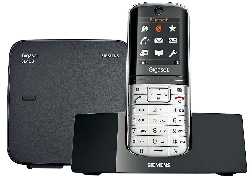 Gigaset SL400 Telsiz Telefon ve Baz istasyonu (Prof. Model ,Renkli ekran , Sorunsuz)