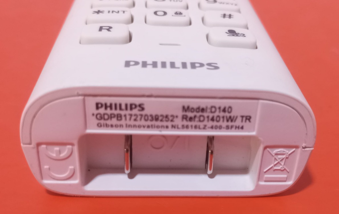 Philips D140 Telsiz Telefon (Yeni gibi temiz - Hafif)