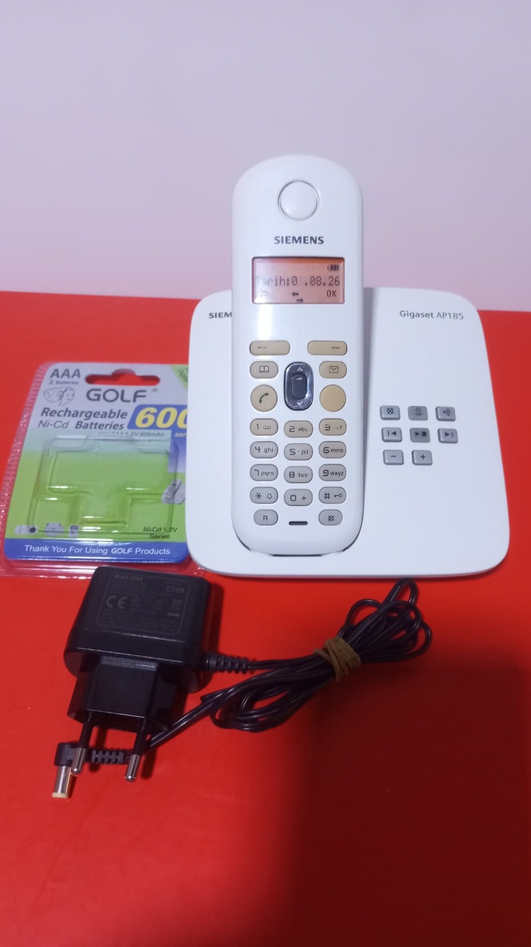 Gigaset AP185 Telsiz Telefon (Yeni pil, Yüksek Zil, Türkçe telesekreterli)