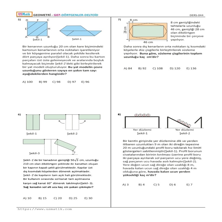 YKS 69 DERSTE GEOMETRİ Konu Kavrama Kitabı