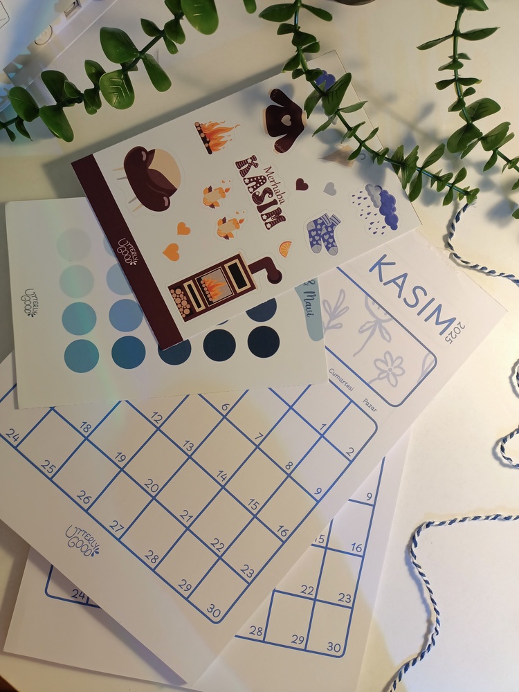 A4 Aylık Takvimli Planlayıcı Memopad