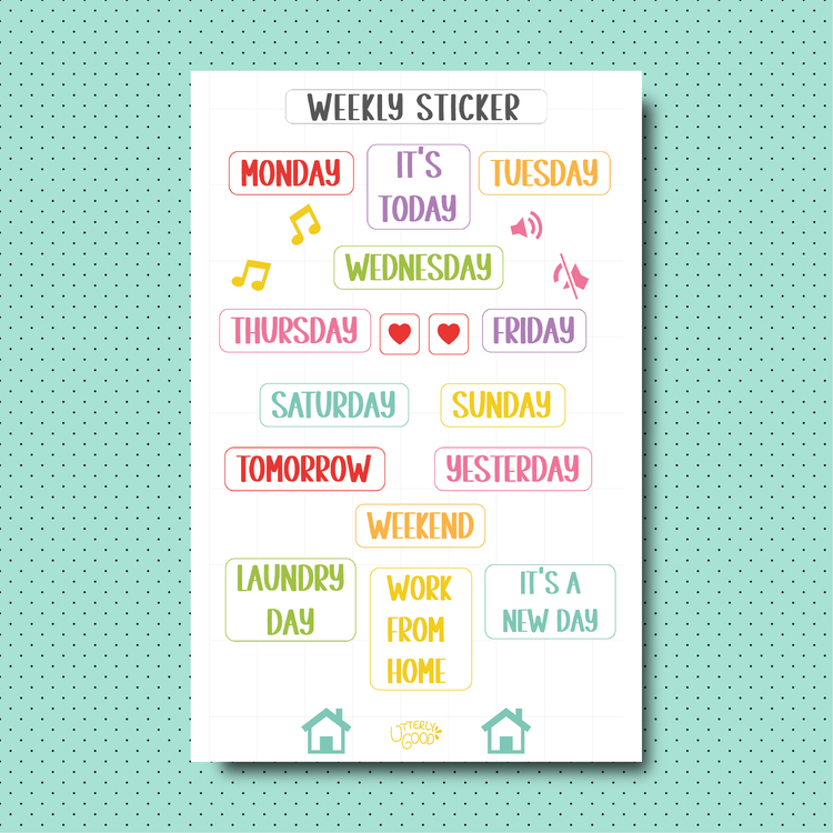 Weekl Mood Sticker