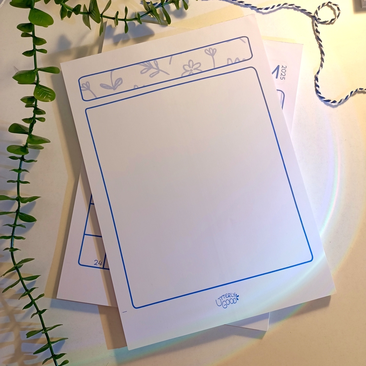 A4 Aylık Takvimli Planlayıcı Memopad
